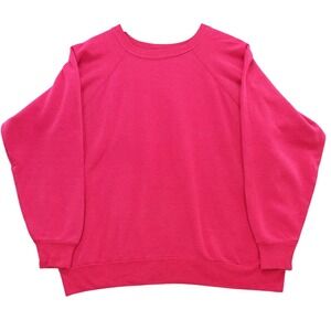 Vintage Reeves 80s  Crewneck Sweatshirt Raglan Sleeve Adult L‎ 50/50 Thin